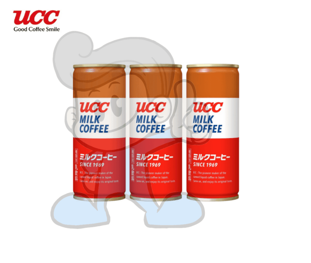 Ucc Milk Coffee (3 X 250 Ml) Groceries