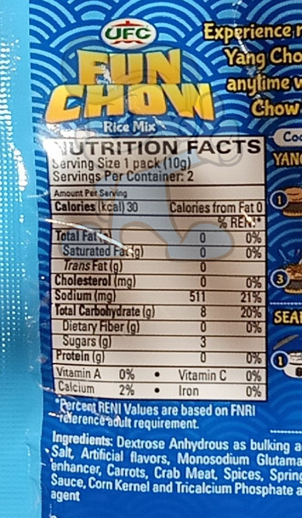Ufc Fun Chow Rice Mix Seafood Yang (10 X 20 G) Groceries