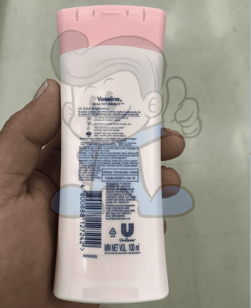 Vaseline Healthy Bright Uv Extra Brightening Lotion (3 X 100Ml) Beauty