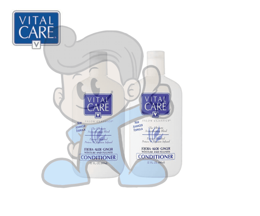 Vital Care Salon Classics Jojoba Aloe Ginger Moisture And Fullness Conditioner (2 X 950 Ml) Beauty