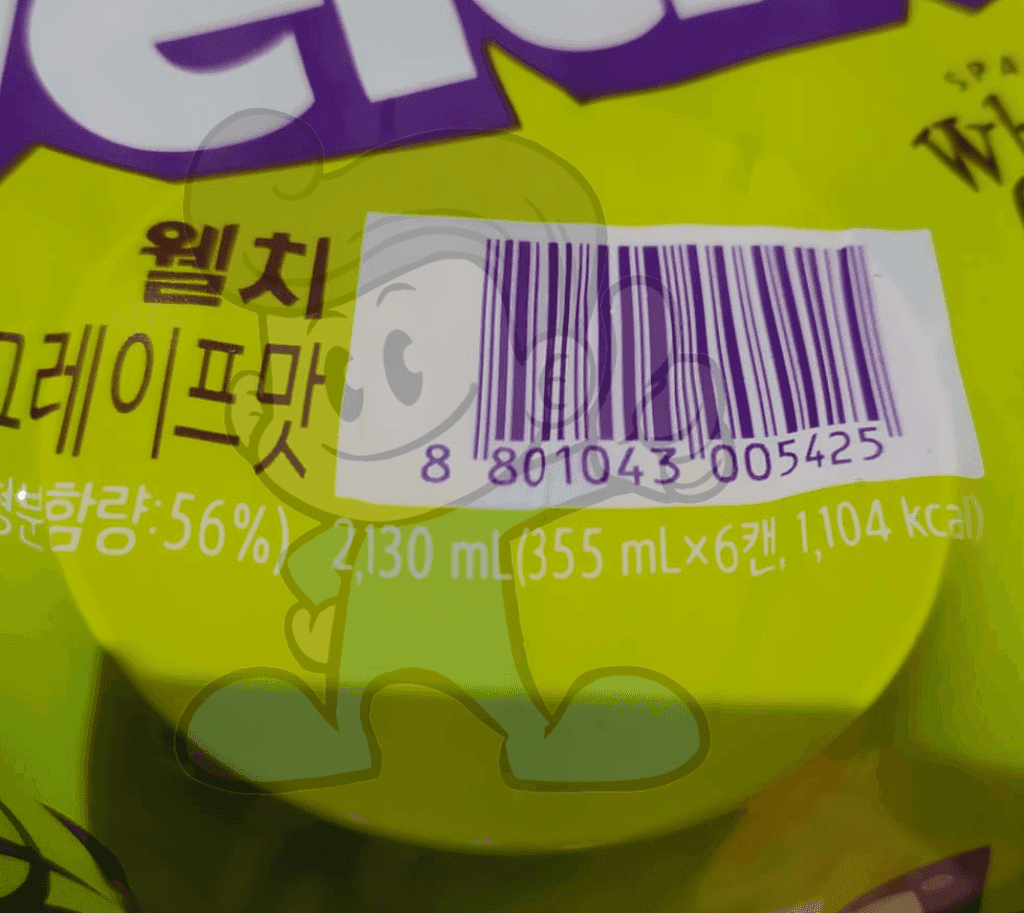 Welchs Sparkling Soda White Grapes (6 X 355Ml) Groceries