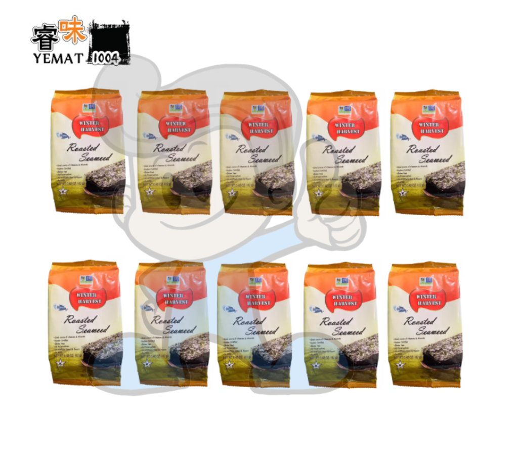 Winter Harvest Roasted Seaweed (10 X 12G) Groceries