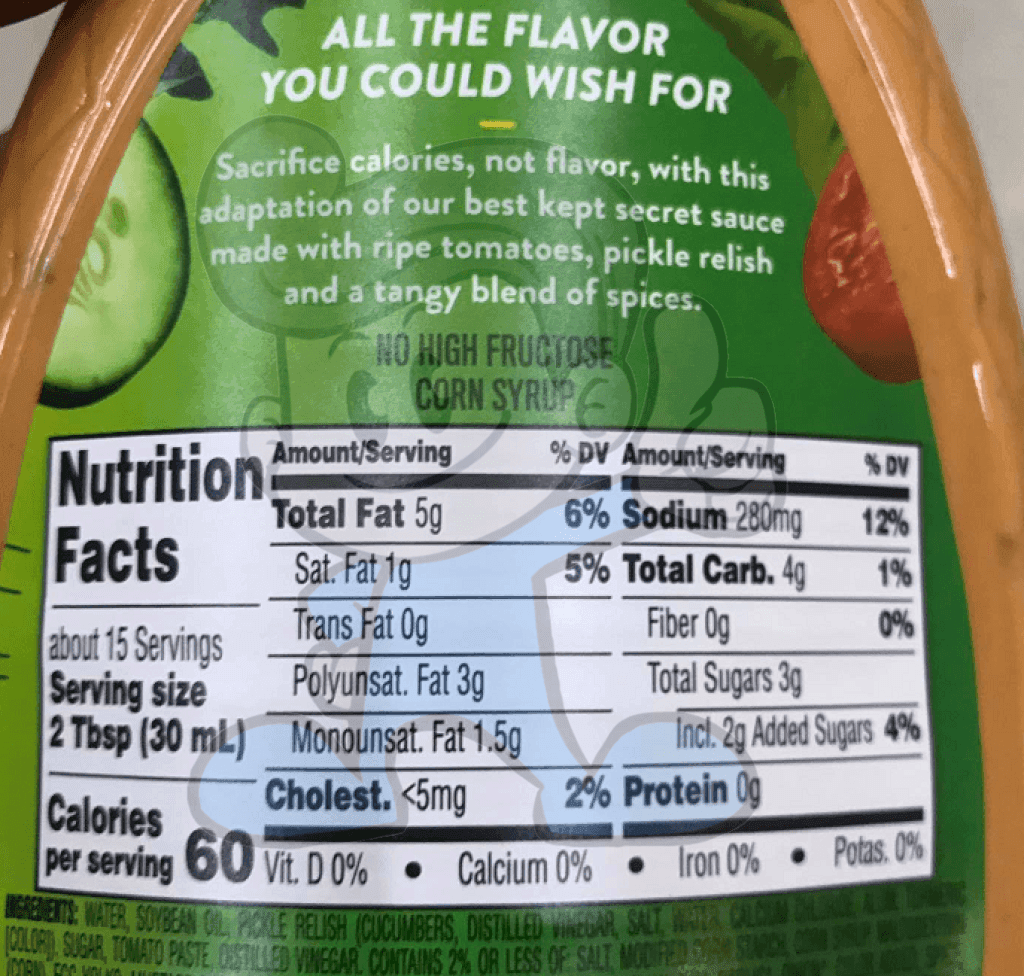 Wish-Bone Light Thousand Island Dressing (2 X 15Fl. Oz.) Groceries