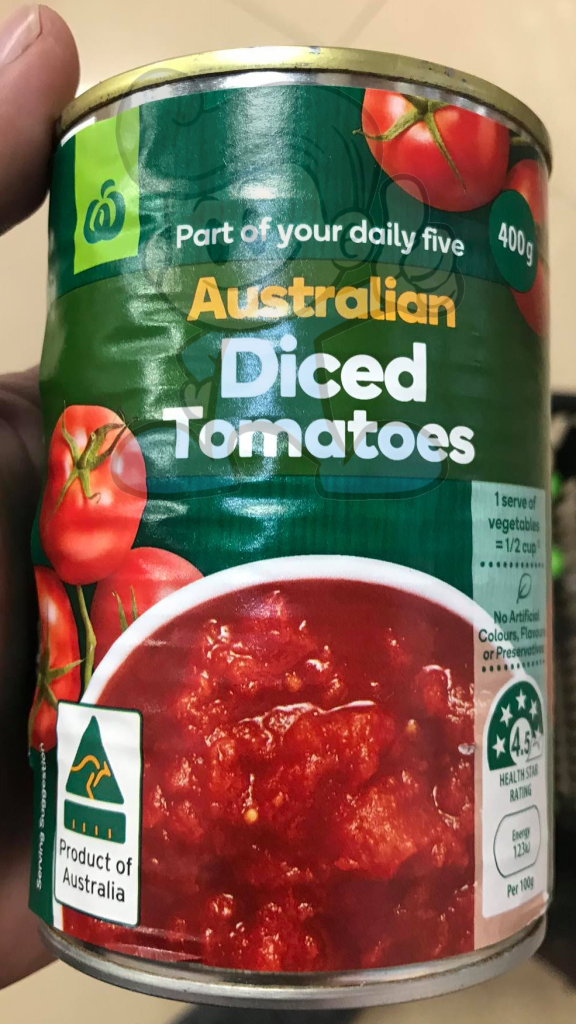 Woolworths Australian Diced Tomatoes (2 X 400 G) Groceries