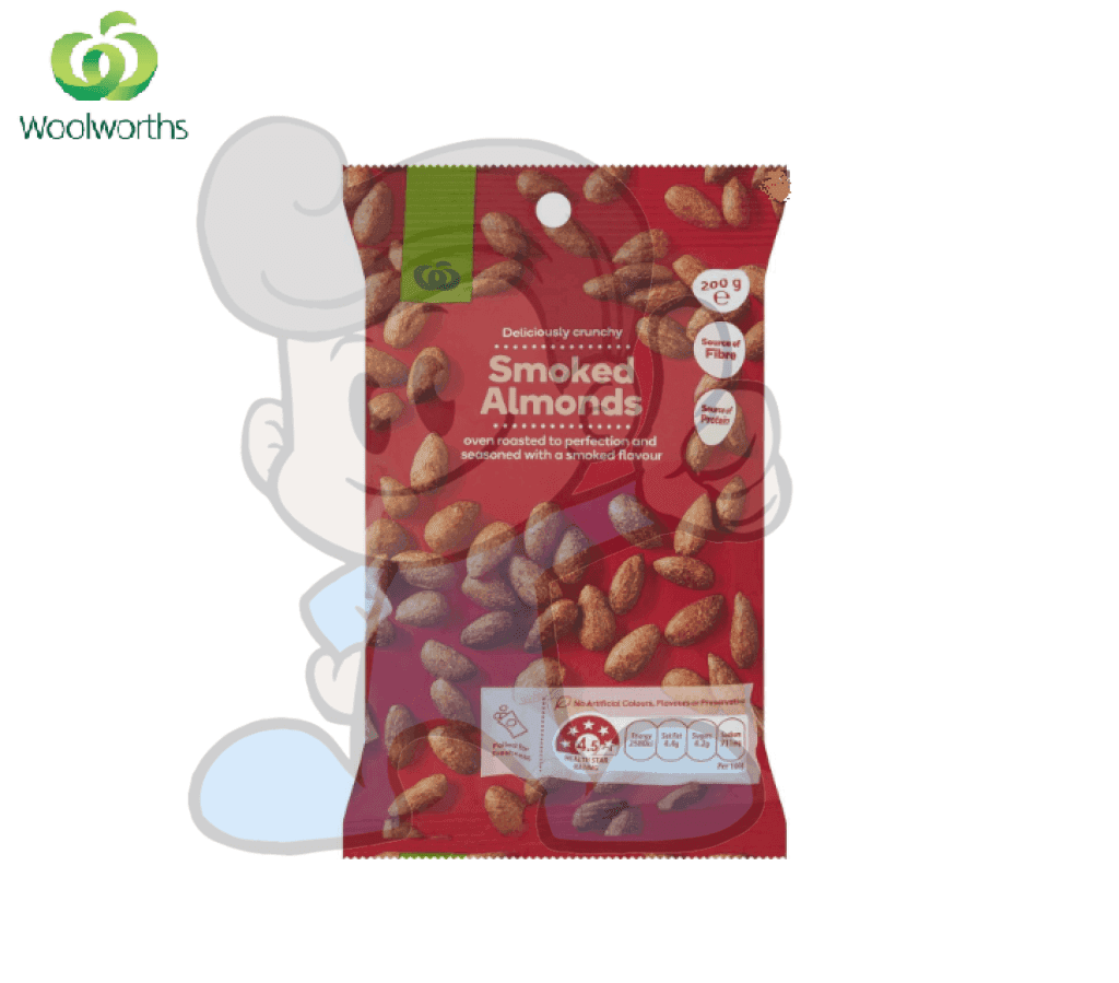 Woolworths Australian Smoked Almonds 200G Groceries