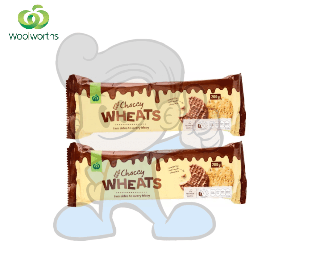 Woolworths Choccy Wheats Biscuits (2 X 200 G) Groceries
