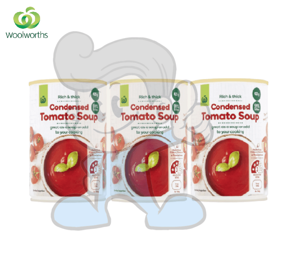 Woolworths Condensed Tomato Soup (3 X 420 G) Groceries
