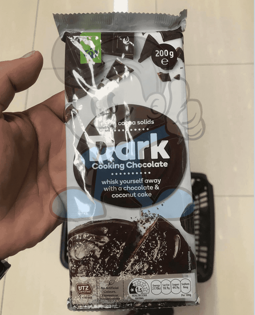 Woolworths Cooking Chocolate Dark (2 X 200G) Groceries