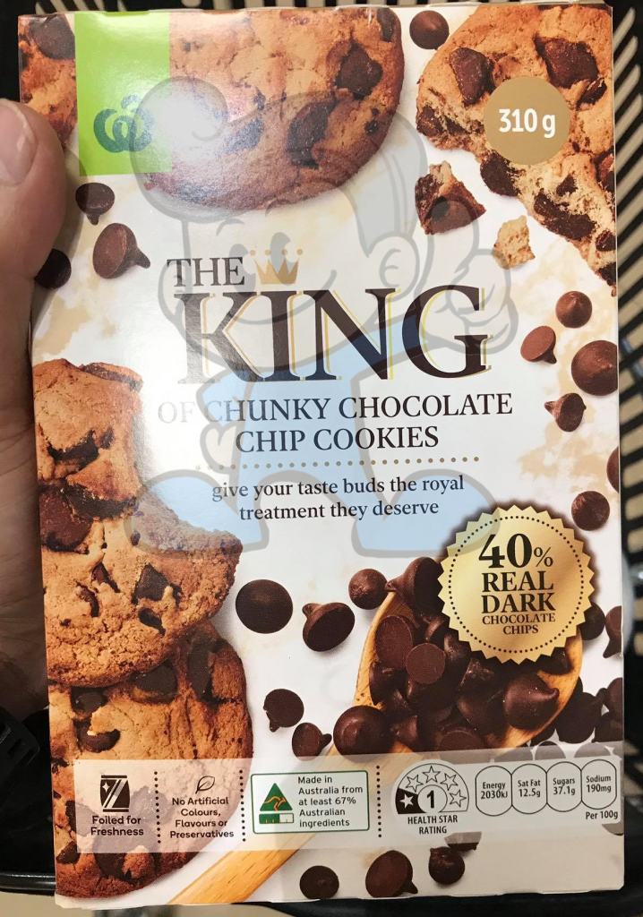 Woolworths The King Of Chunky Chocolate Chip Cookies (2 X 310 G) Groceries