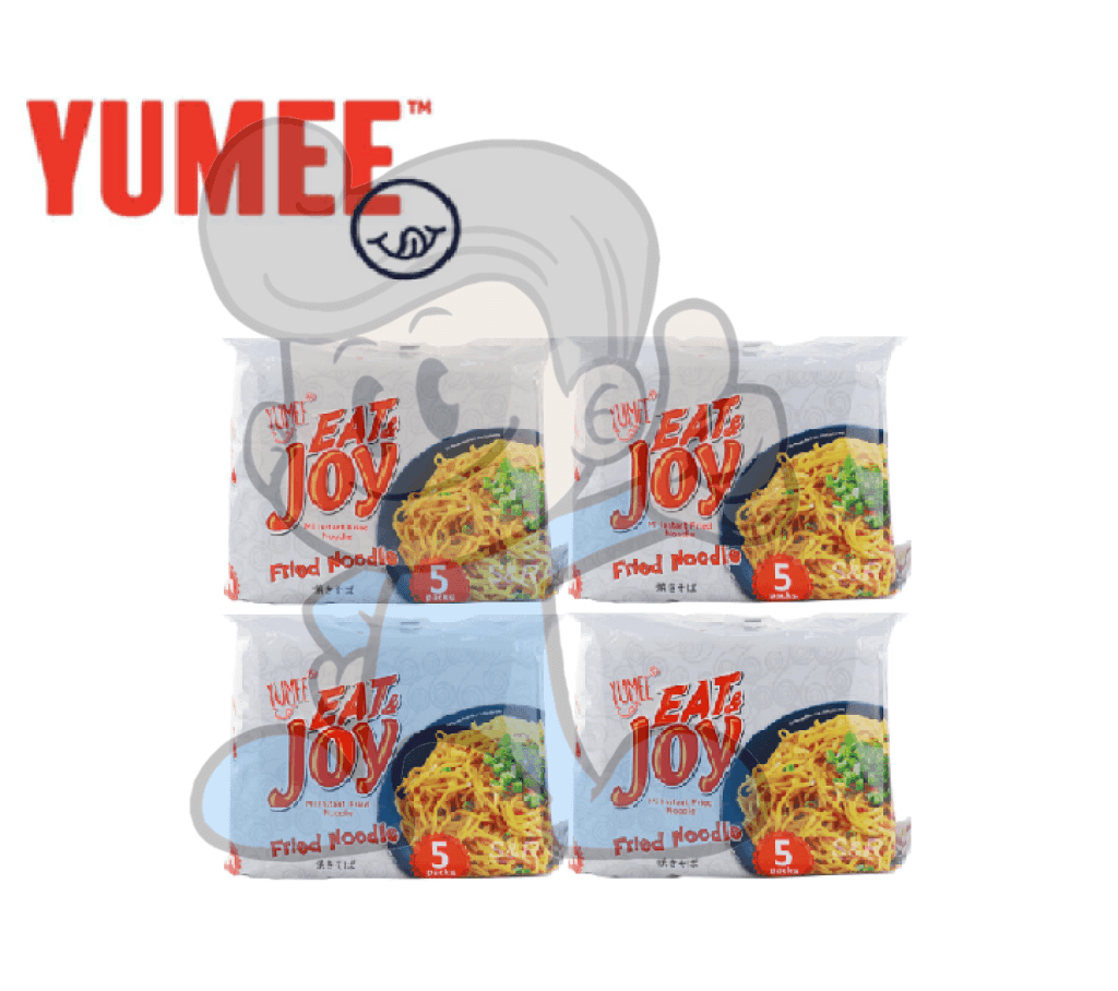 Yumee Eat & Joy Chicken Fried Noodle 5 Packs (350G) Set Of 4 Groceries