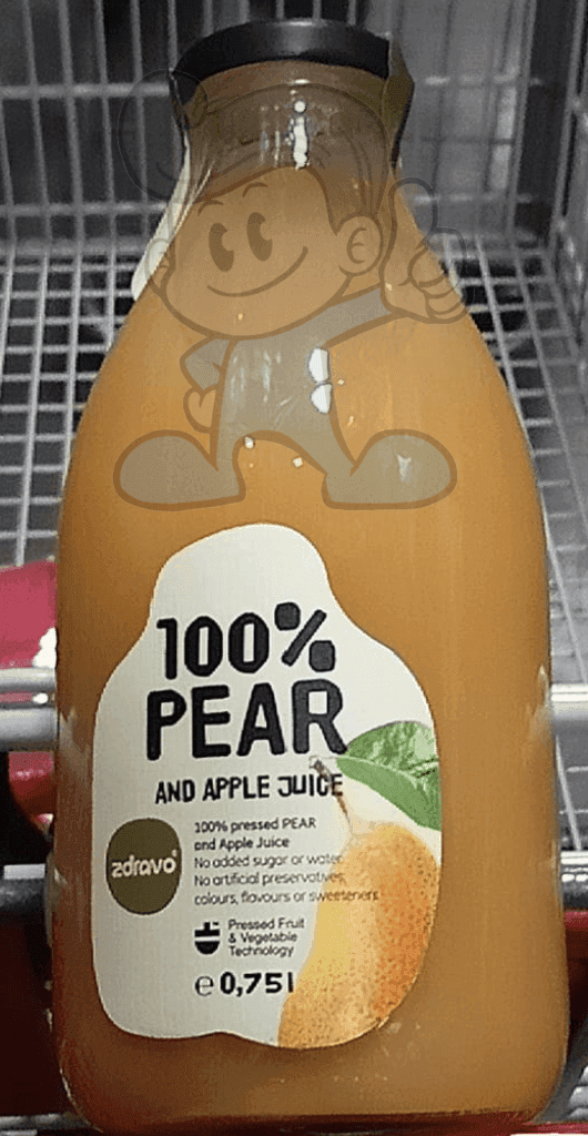 Zdravo 100% Pear And Apple Juice (2 X 750 Ml) Groceries