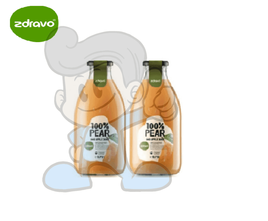 Zdravo 100% Pear And Apple Juice (2 X 750 Ml) Groceries
